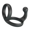 CRAZY BULL - FLORIAN DOUBLE COCK AND BALL RING BLACK
