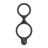 CRAZY BULL - FLORIAN DOUBLE COCK AND BALL RING BLACK