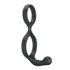 CRAZY BULL - FLORIAN DOUBLE COCK AND BALL RING BLACK