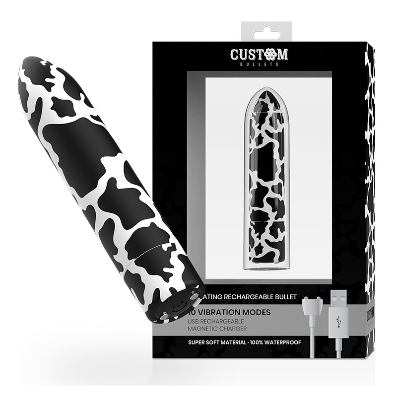 CUSTOM BULLETS - RECHARGEABLE COW MAGNETIC 10 INTENSITIES