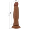Dildo con Piel Deslizante Retractil 21.4 cm