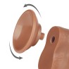 Dildo con Piel Retractil 8 Bronceado