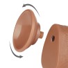 Dildo con Piel Retractil 9.5 Bronceado