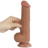 Dildo con Piel Retractil Skin 8 Bronceado