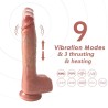 Dildo con Vibración, Thrusting y Calor 24 cm