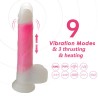 Dildo Doble Capa con Vibración, Thrusting y Calor 21.5 cm