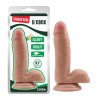 Dildo Dual Density Fashion Dude 6.7 Natural