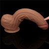 Dildo Dual Density Piel Deslizante Retractil 12