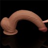 Dildo Dual Density Piel Deslizante Retractil 13.5