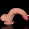 Dildo Dual Density Piel Deslizante Retractil 8.5