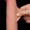 Dildo Dual Density Piel Deslizante Retractil 8.5
