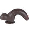 Dildo Dual Density Piel Deslizante Retractil 8.5
