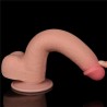 Dildo Dual Density Piel Deslizante Retractil 9