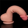 Dildo Dual Density Piel Deslizante Retractil 9.5