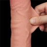 Dildo Dual Density Piel Deslizante Retractil 9.5