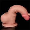 Dildo Dual Layer Piel Deslizante Retractil 7.5