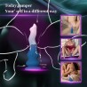 Dildo Fantasía Vibración, Oscilación y Ventosa 23.3 cm