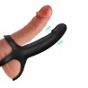 Dildo para Penetración Doble con Vibración