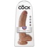Dildo Reaslista con Testículos 9 Bronceado