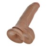 Dildo Reaslista con Testículos 9 Bronceado