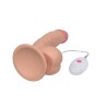 Dildo The Ultra Soft Dude con Vibración 7.5 Natural