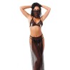 Disfraz Danza del Vientre Negro Talla Única