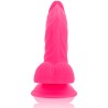 DIVERSIA - FLEXIBLE VIBRATING DILDO PINK 21.5 CM -O- 4.5 CM
