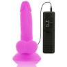 DIVERSIA - FLEXIBLE VIBRATING DILDO PURPLE 17 CM -O- 3.3 CM