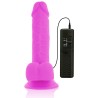 DIVERSIA - FLEXIBLE VIBRATING DILDO PURPLE 20.5 CM -O- 4.2 CM