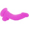 DIVERSIA - FLEXIBLE VIBRATING DILDO PURPLE 21.5 CM -O- 4.5 CM