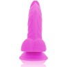 DIVERSIA - FLEXIBLE VIBRATING DILDO PURPLE 21.5 CM -O- 4.5 CM