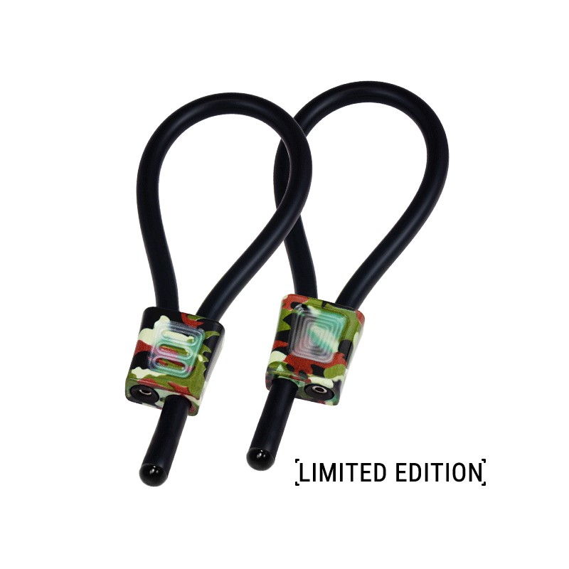 ELECTRASTIM - PRESTIGE ELECTRALOOPS ADJUSTABLE COCK RINGS CAMOUFLAGE