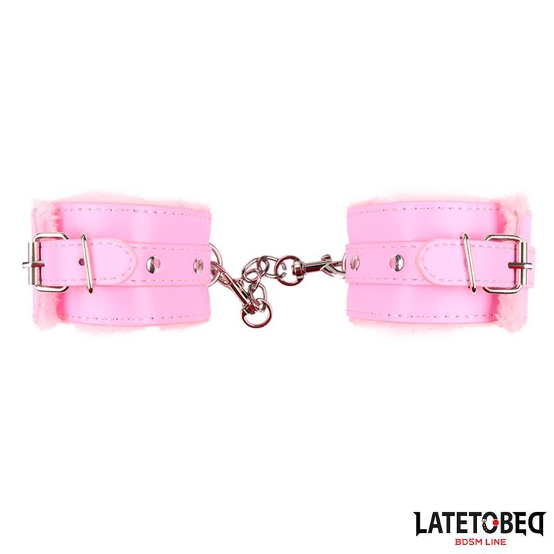 Esposas para Tobillos con Pelo Rosa