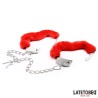Esposas Pies Peluche Terciopelo Rojo