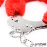 Esposas Pies Peluche Terciopelo Rojo