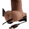 FETISH FANTASY SERIES - ADJUSTABLE HARNESS REALISTIC PENIS WITH RECHARGEABLE TESTICLES AND VIBRATOR