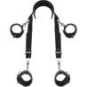 FETISH SUBMISSIVE - MASTER POSITION WITH 4 NOPRENE-LINED HANDCUFFS