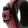 FETISH SUBMISSIVE DARK ROOM - VEGAN LEATHER HANDCUFFS WITH NEOPRENE LINING