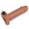 Funda para el Pene con Vibración Add 2 Pleasure X Tender Marrón