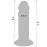 GET REAL - DELUXE THICK DOUBLE-DENSITY TPE DONG 20 CM