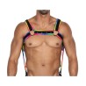 H4RNESS05 Arnés de Pecho Neon MultiColor Talla Única