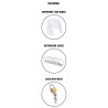 HIDDEN DESIRE - EXTREME CHASTITY COCK CAGE ACRYLIC ADJUSTABLE CLEAR
