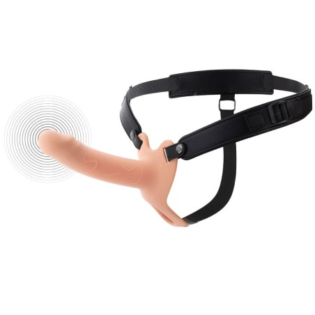 HIDDEN DESIRE - INFERNO VIBRATING PENIS SLEEVE STRAP-ON  16 CM