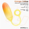 Huevo Silicona Doble Capa con APP Amarillo/Naranja