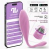 Huevo Vibrador con Bolas Internas con Rotación y APP USB