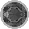 INTENSE - ALUMINUM METAL ANAL PLUG WITH BLACK CRYSTAL SIZE S