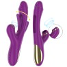 INTENSE - ATENEO RECHARGEABLE MULTIFUNCTION VIBRATOR 7 VIBRATIONS WITH OSCILLATING TONGUE AND PURPLE