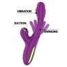INTENSE - ATENEO RECHARGEABLE MULTIFUNCTION VIBRATOR 7 VIBRATIONS WITH OSCILLATING TONGUE AND PURPLE