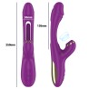 INTENSE - ATENEO RECHARGEABLE MULTIFUNCTION VIBRATOR 7 VIBRATIONS WITH OSCILLATING TONGUE AND PURPLE