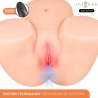 INTENSE DEEP TOUCH - GINGER VAGINAL MASTURBATOR WITH SUCTION, HEAT, VIBRATION AND VOICE EFFECTS WITH